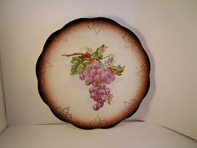 Buy Vintage Limoges China USA Decorative Plate Purple Grapes • 12.48£