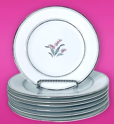 Buy Noritake China CREST 5421 Pink Gray Lily Of The Valley Floral Dinnerware CHOOSE • 5.94£
