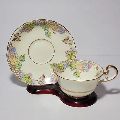 Buy Radfords Fenton Teacup And Saucer Cynthia Pastel Flowers Bone China Vintage • 20.82£