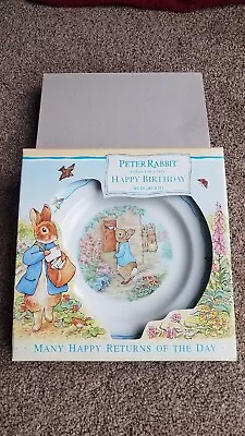 Buy Beatrix Potter Happy Birthday Plate, Pottery Collectable Wedgewood • 5.99£