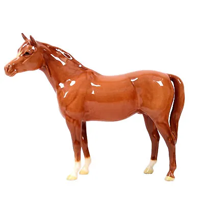 Buy Beswick Chestnut Horse Arab Bahram Figurine Model 1771 Circa 1961 • 550£