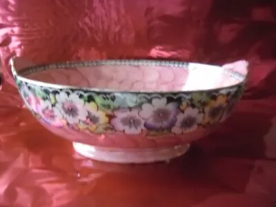Buy Maling Oval Serving Bowl -6451 Pink Floral Decoration • 12.50£
