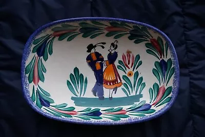 Buy Henriot Quimper France French Faience Hand Painted Dish - 18cm • 9.99£