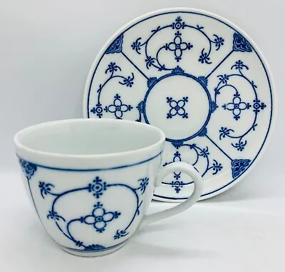 Buy Antique Kalk German Blue And White Flower Pattern Cup And Saucer • 12.99£