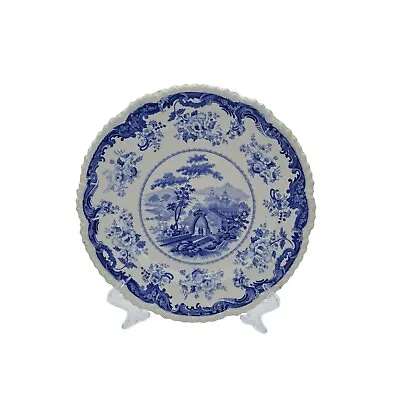 Buy Antique Minton Pottery Blue & White Transferware Chinese Marine Plate C. 1830  • 41£