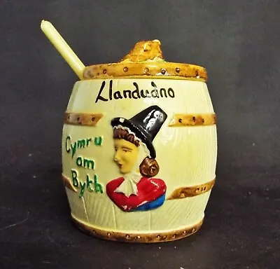 Buy Vintage Manor Ware Ceramic Mustard Relish Preserve Pot Souvenir Of Llandudno • 9.99£