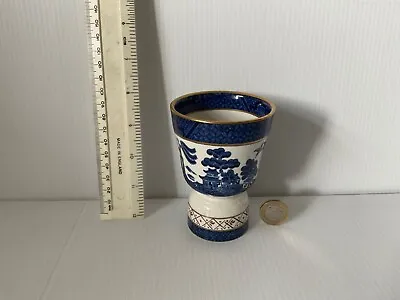 Buy Booths Real Old Willow England  Blue White  Large Duck Hen Goose  Egg Cup • 27.99£
