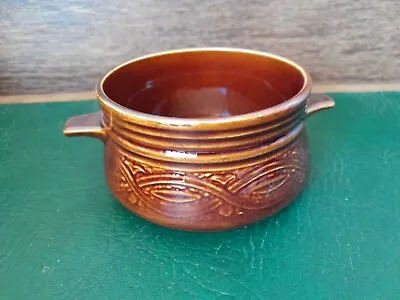 Buy  Vintage Ellgreave Saxony -  Brown Soup Bowl  • 2.50£
