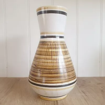 Buy Vintage Cinque Ports The Monastery Rye Retro Beige Brown Pottery Vase - 24cm • 12£