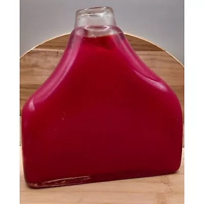 Buy 1960s Vintage ART GLASS Red Swedish Cased Glass Bottle Vase - MCM • 42.37£