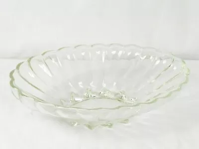 Buy Vintage Clear Glass Oval Serving Salad Bowl 12  • 33.75£