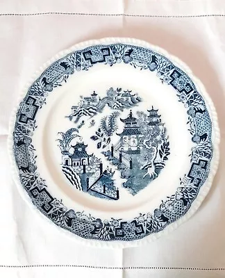 Buy Vintage Bristol Alkalon China Mandarin Pattern Dinner Plate Blue & White Willow • 2.99£