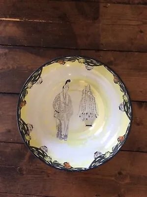 Buy Burleigh Ware Large Decorative Bowl Oriental Design Vintage Finish • 20£