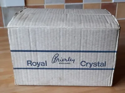 Buy Boxed Set Of 6 Brierley Vintage Crystal  Bruce  Cut Wine Glasses 5  Tall • 49£