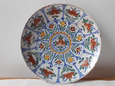 Buy Antique Dutch Delft Plate 18th Century. Faience. Ceramic. Pottery. 8.5 ..21,5 Cm • 48£