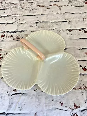 Buy Poole Pottery Shell Serving Dish Platter 10  Pink & Marble Grey • 14.99£