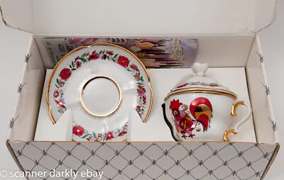 Buy Lemonosov Porcelain Rare Collectable Tea Cup And Saucer Set, Hand Made In Russia • 95£