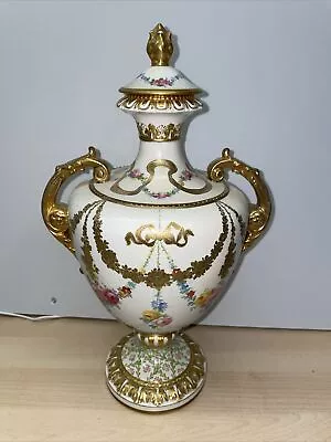 Buy Porcelain Vase Art Nouveau Probably Anton Mehlem Glued In Porcelain Clinic • 38.17£