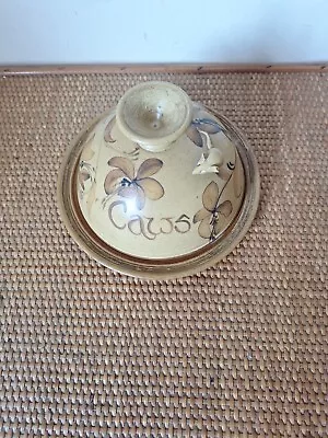 Buy Gwili Studio Pottery Carmarthen Mouse Cheese Dome Hand Painted Floral Signed • 18£