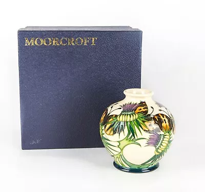 Buy Moorcroft -northumberland- 2008 Emma Bossons Butterflies Thistles Vase, Boxed • 200£