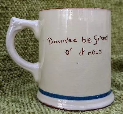 Buy Vintage Dartmouth Pottery Motto Ware Mug Daun 'ee Be Fraid O' It Now 3.75  1950s • 4.99£