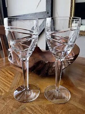 Buy 2 Jasper Conran Aura Wine Glasses By Stuart Crystal 25.5 Cm . Boxed. • 110£