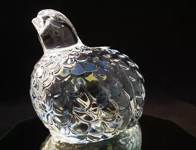Buy Glass Crystal Clear Partridge Ornament - No Box • 4.99£