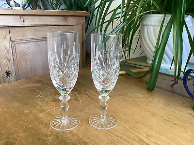 Buy 2 Unknown Design Edinburgh Crystal Champagne / Prosecco Glasses • 8£