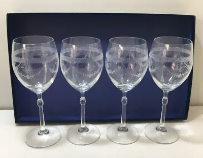 Buy Bohemia Crystal - 4 Wine Glasses In Box - Henry Marchant • 20£