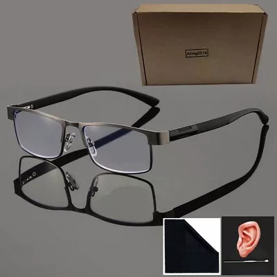 Buy Mens Reading Glasses Designer Business Metal Readers +1.0 1.5 2.0 2.5 3.0 3.5 4 • 7.19£