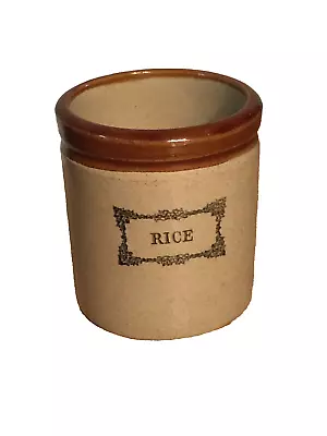 Buy Antique MOIRA Stoneware Rice Jar • 25£