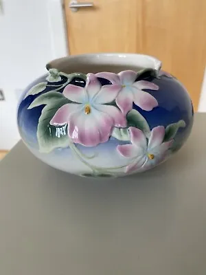 Buy Franz Porcelin Pink Orchid Planter Vase Handpainted No XP1900 • 45£