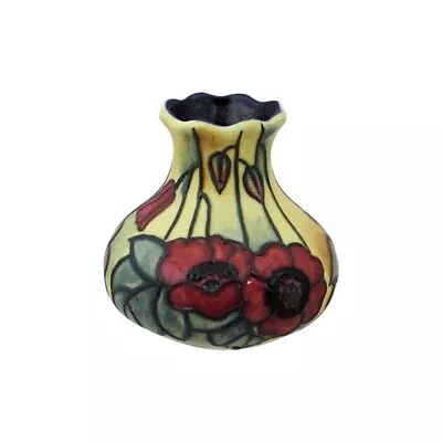 Buy Old Tupton Ware 3 Inch Small Squat Vase Yellow Poppy Design Boxed • 15.99£