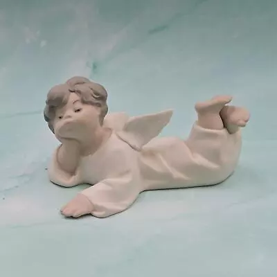 Buy Vintage Lladro Lying Down Angel Cherub Figure #4541 • 26.56£
