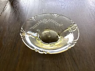 Buy Vintage 1930’s Yellow Depression Glass Footed Bowl Dish Jeannette 5.5”D • 4.75£