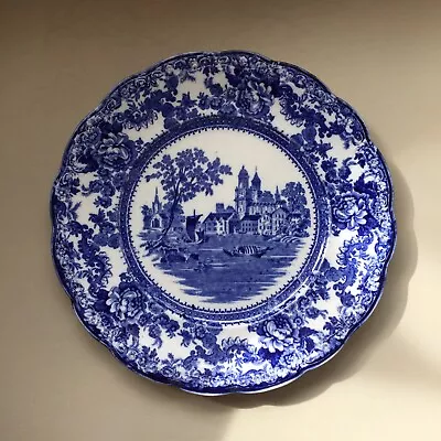 Buy Antique Flow Blue & White Togo Pattern Plate F Winkle & Co - Colonial Pottery • 7.99£
