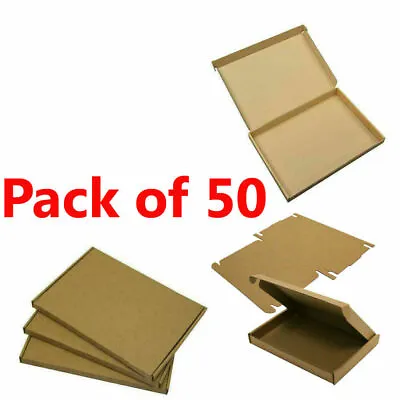 Buy Pack Of 50 A4 C4 PIP Postal Boxes Royal Mail Large Letter Mailing Boxes Brown  • 13.41£