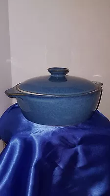 Buy Rams Head Blue English Stoneware Covered Casserole Dish 2 Qt • 28.72£