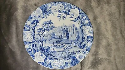 Buy Antique Staffordshire Blue Transferware Russian Palace 9 3/4  Dinner Plate • 10£