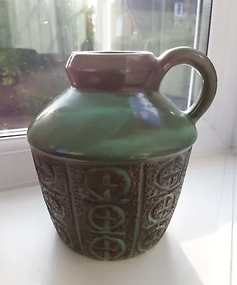 Buy Vintage Rare Graverens Norwegian Studio Pottery Handled Vase C 1960/70's  • 38£