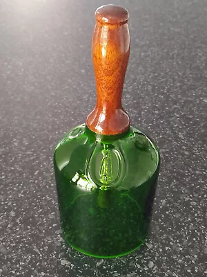 Buy LARGE RARE  APPROX 8.5   Height SANDEMANS PORT GLASS BELL With WOODEN HANDLE • 24.99£