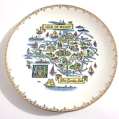 Buy Vintage Lord Nelson Pottery Plate Isle Of Wight The Garden Isle England 17.5cm • 11.28£
