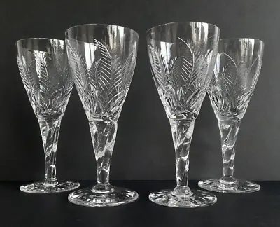 Buy Set Of 4 Vintage Stuart Crystal  Ellesmere  Cut Port Wine Glasses 134mm Unsigned • 17.99£