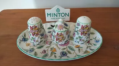Buy MINTON Haddon Hall Green 4 X Piece Condiment Set - 1st Quality • 38£