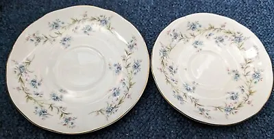 Buy Vintage Duchess Tranquility Coffee And Tea Saucers. Fine Bone China  • 7.40£