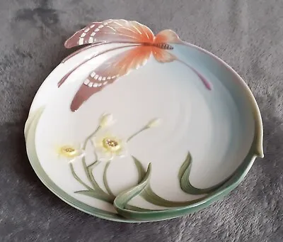 Buy Franz Porcelain Papillon Butterfly Plate By Jen Woo Boxed Collectable  • 76£