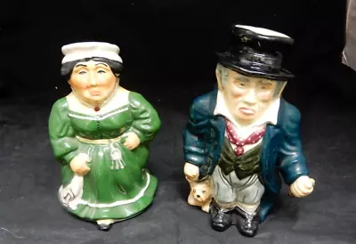 Buy Character Jugs, Mrs Bumble And Bill Sykes, Roy Kirkham, Hand Painted • 9.99£