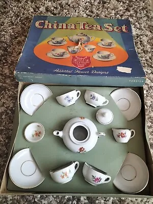 Buy Vintage 1960s Childs China Tea Set • 9.99£