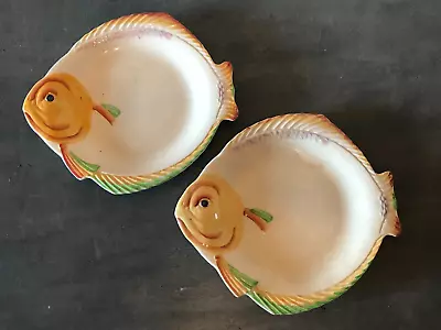 Buy Two 1930's Burleigh Ware Ceramic Fish Plates • 14.50£