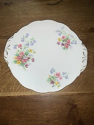 Buy Queen Anne Porcelain Fine Bone China - Old Country Spray  Cake Plate 24cm X 26cm • 8£